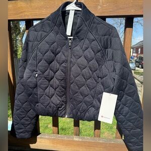 Lululemon Quilted Zip-Up Jacket (Size 2)- Black